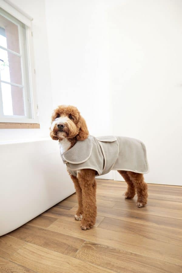Hundebademantel Robi - Beige – Bild 8