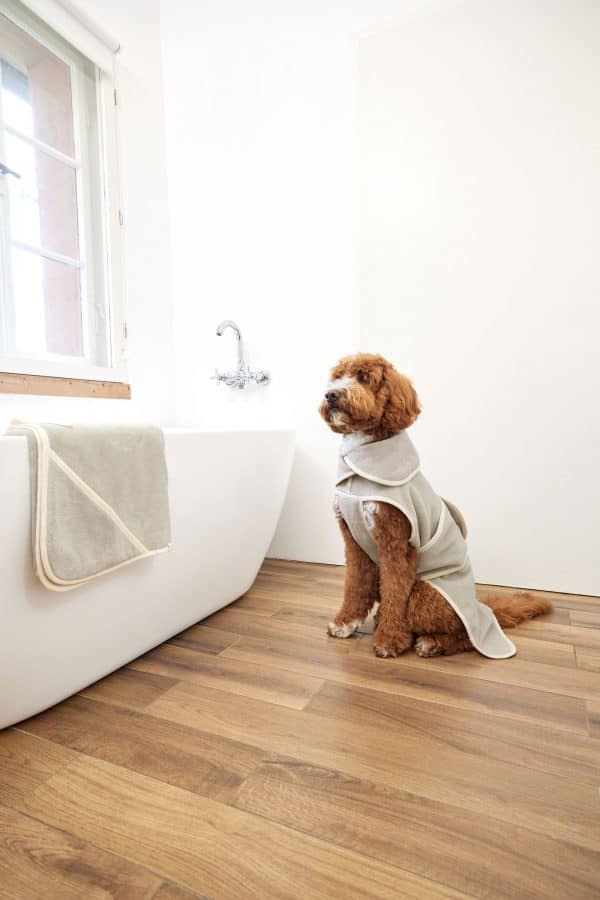 Hundebademantel Robi - Beige – Bild 5